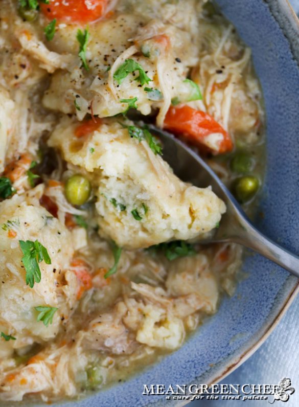 Roasted Chicken and Dumplings Recipe | Mean Green Chef