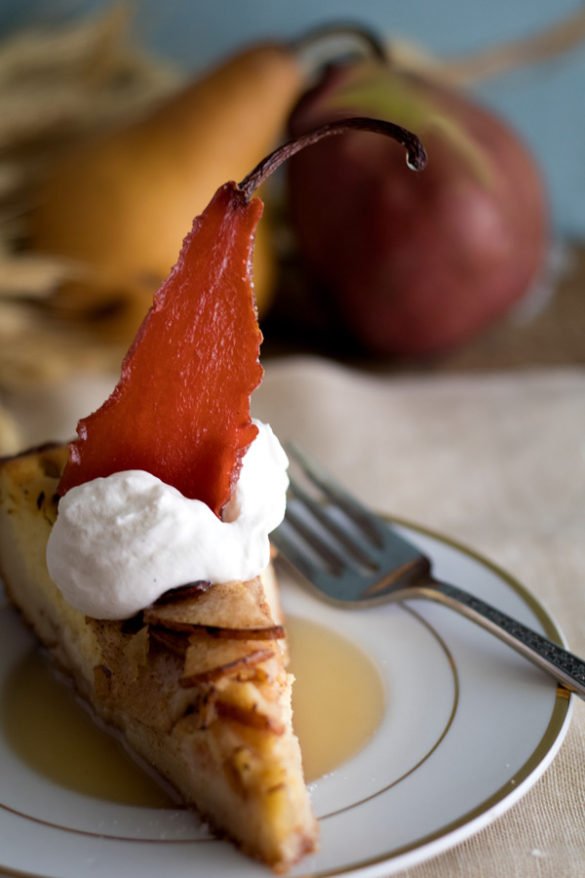 Pear and Almond Torte Recipe | Mean Green Chef
