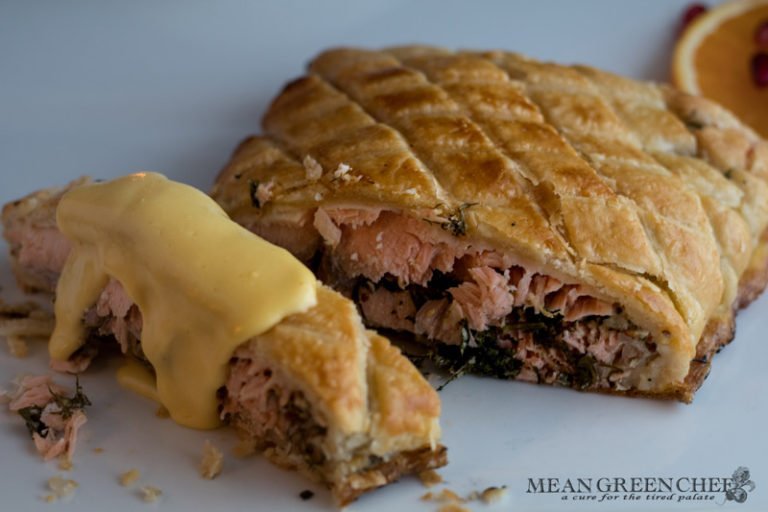 Wild Alaskan Salmon en Croute Recipe | Mean Green Chef