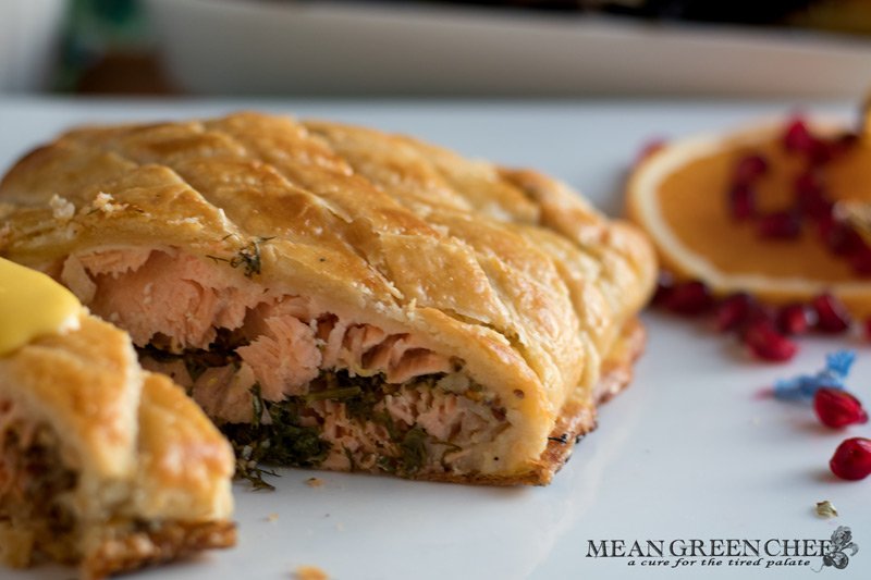 Wild Alaskan Salmon En Croute Recipe Mean Green Chef