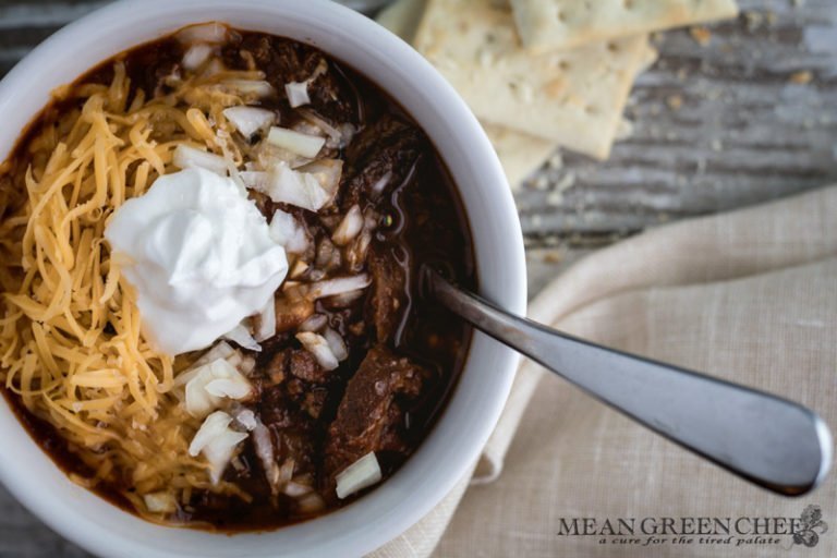 Game Day Chili Recipe | Mean Green Chef