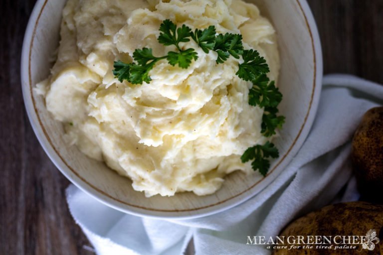 Restaurant Style Mashed Potatoes Recipe | Mean Green Chef