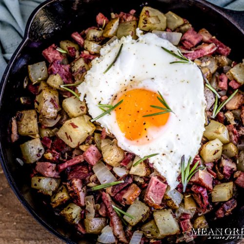 Restaurant Style Corned Beef Hash Recipe | Mean Green Chef