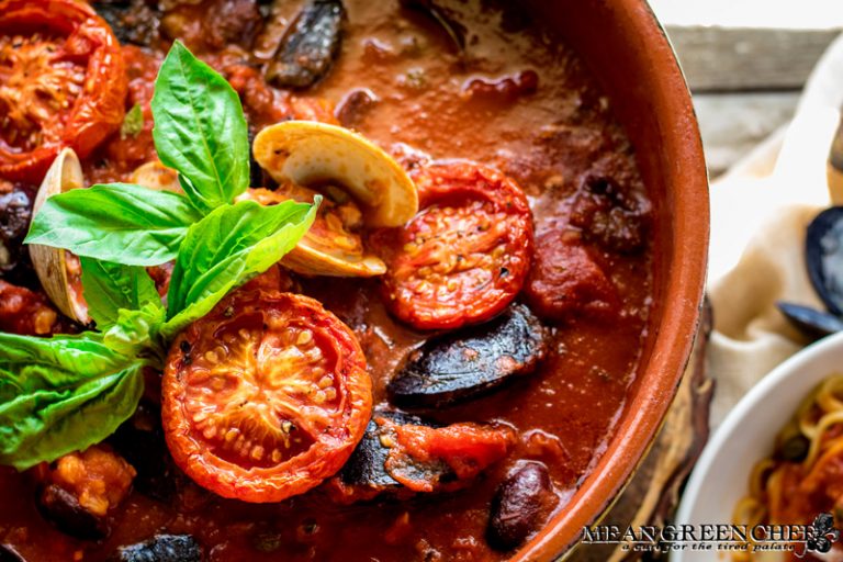 Pasta Arrabiata with Sweet Slow Roasted Tomatoes.