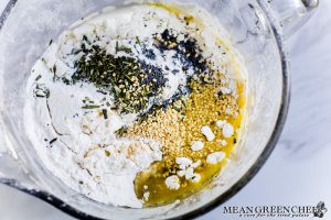 Ingredients for Herbed Crackers ready to be mixed.