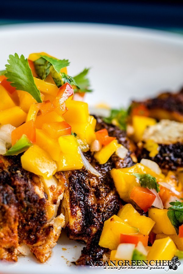 Blackened Chicken with Fresh Mango Salsa