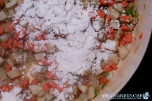 Chicken Pot Pie Filling with flour for gravy.