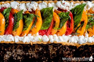 Heirloom Tomato Tart prior to being baked